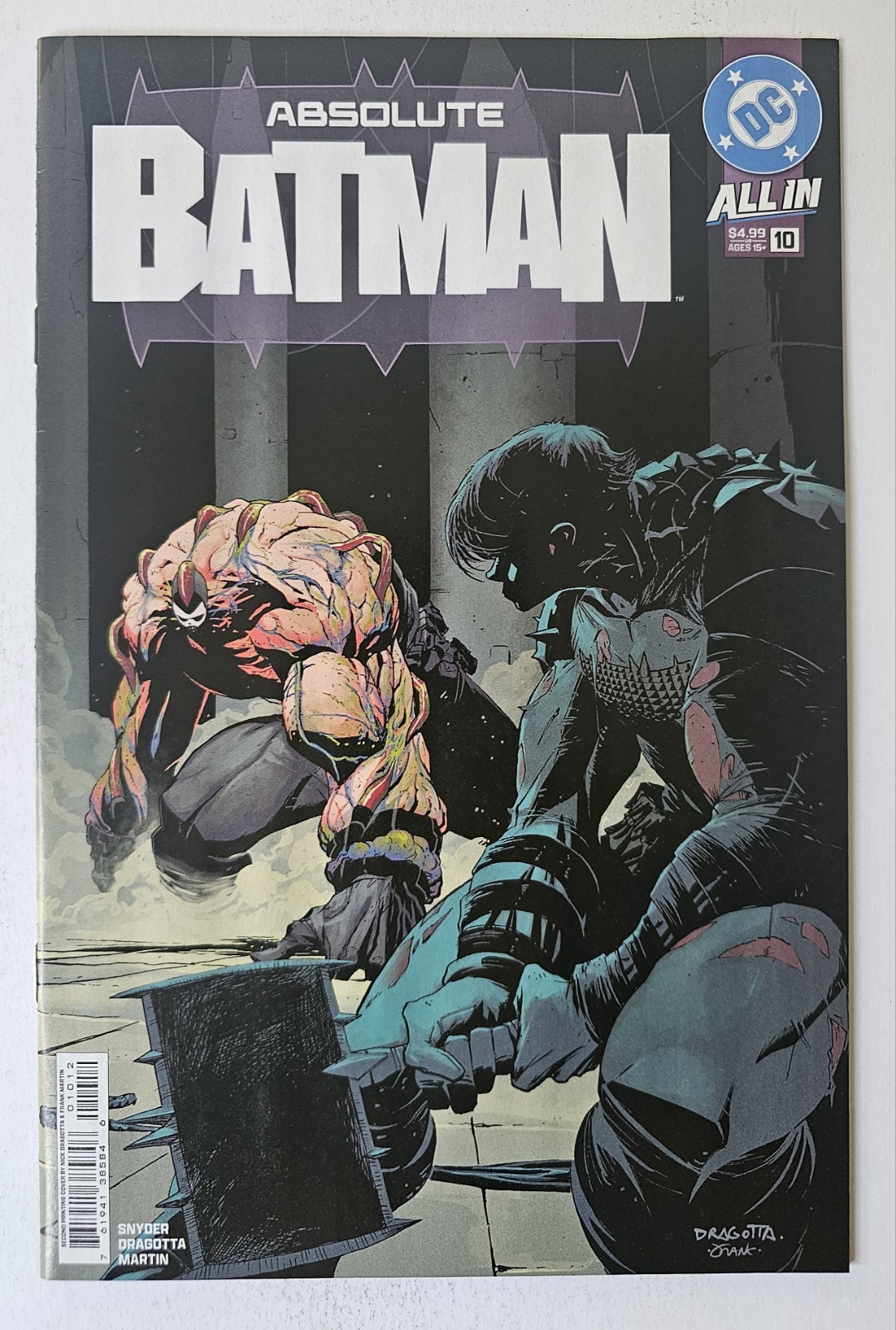 DC Comics Absolute Batman #10 (Modern Age) Snyder, Dragotta, Martin 2nd Print 