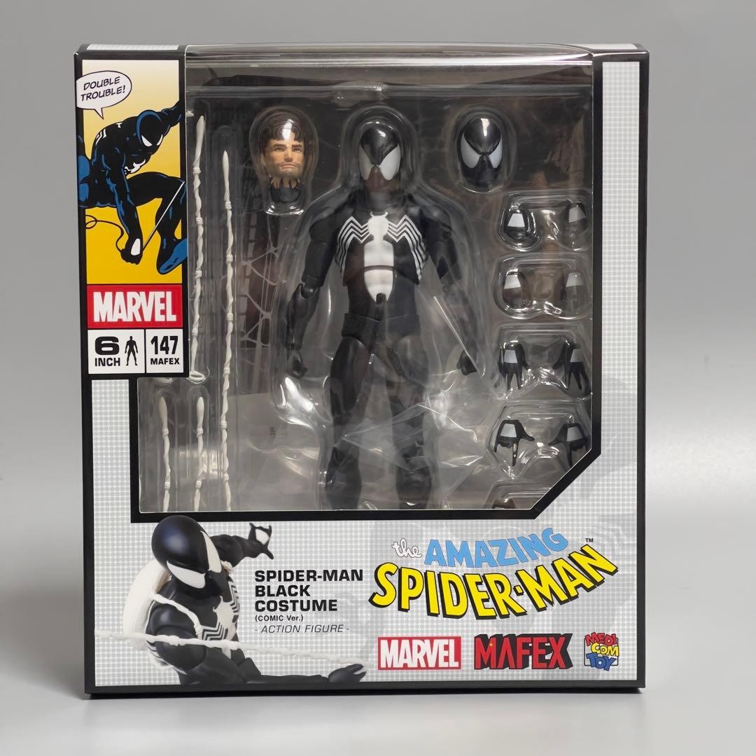 MAFEX SPIDER-MAN BLACK COSTUME COMIC Ver