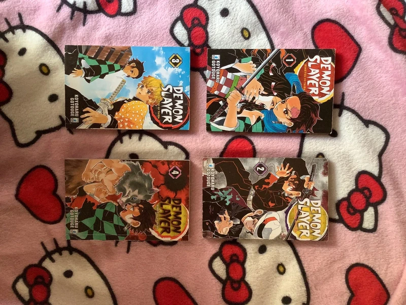 Demon Slayer Vol 1,2,3,4