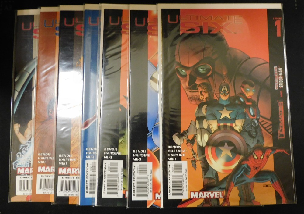 ULTIMATE SIX 1-7 MARVEL COMICS SET ULTIMATES SPIDER-MAN QUESADA MIKI 2003 VF/NM