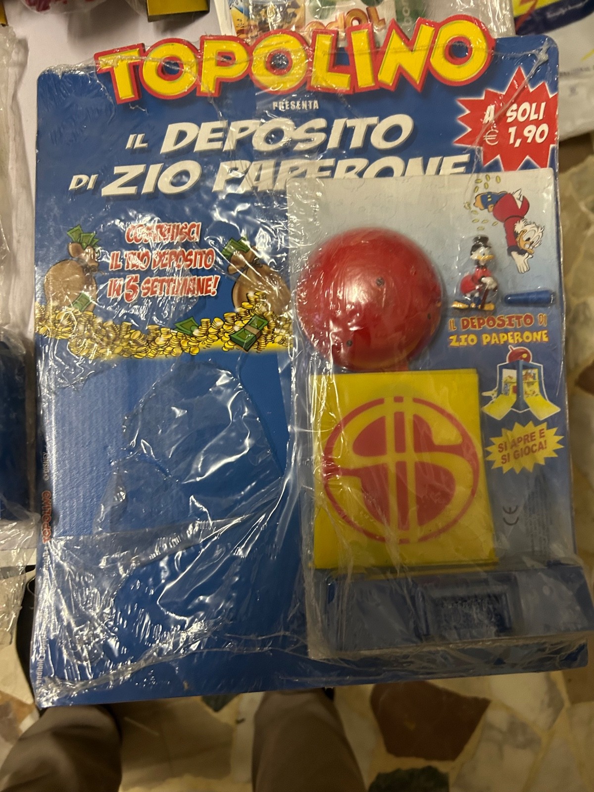 Disney gadget topolino libretto deposito zio paperone  completa pezzi sigillati