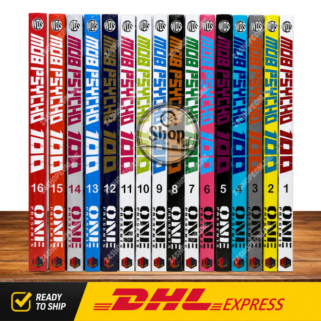 Mob Psycho 100 Manga Nuovo Vol 1-16 & Reigen Set Completo Fumetti Inglese | DHL