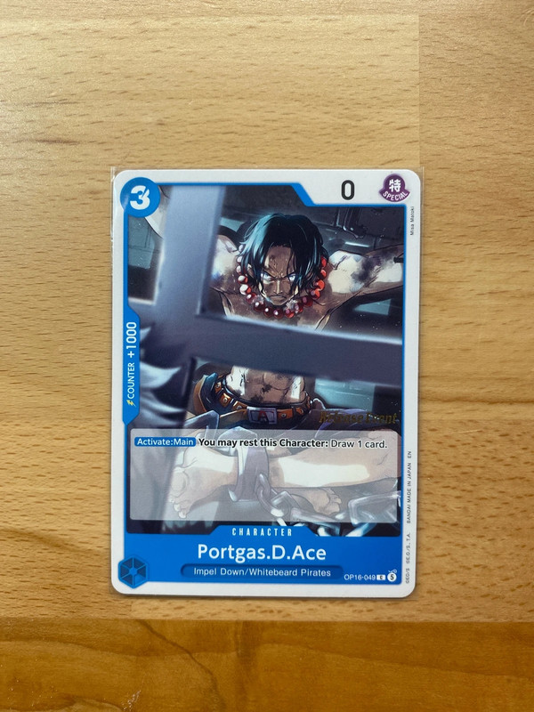 Portgas D. Ace OP16-049 Release Event Promo One Piece Card Game NM