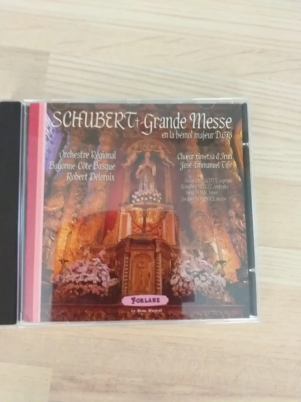 CD Schubert Grande Messe Orchestre Régional Bayonne Cote Basque Robert Delcroix