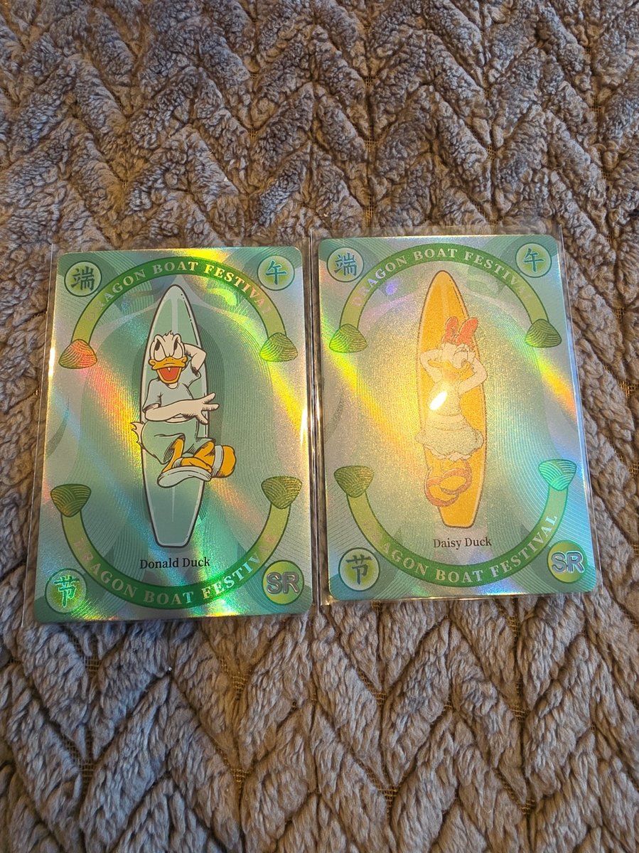 Kakawow Disney Festivals Dragon Boat Festival Foil SR #I-68 & 69 Donald & Daisy