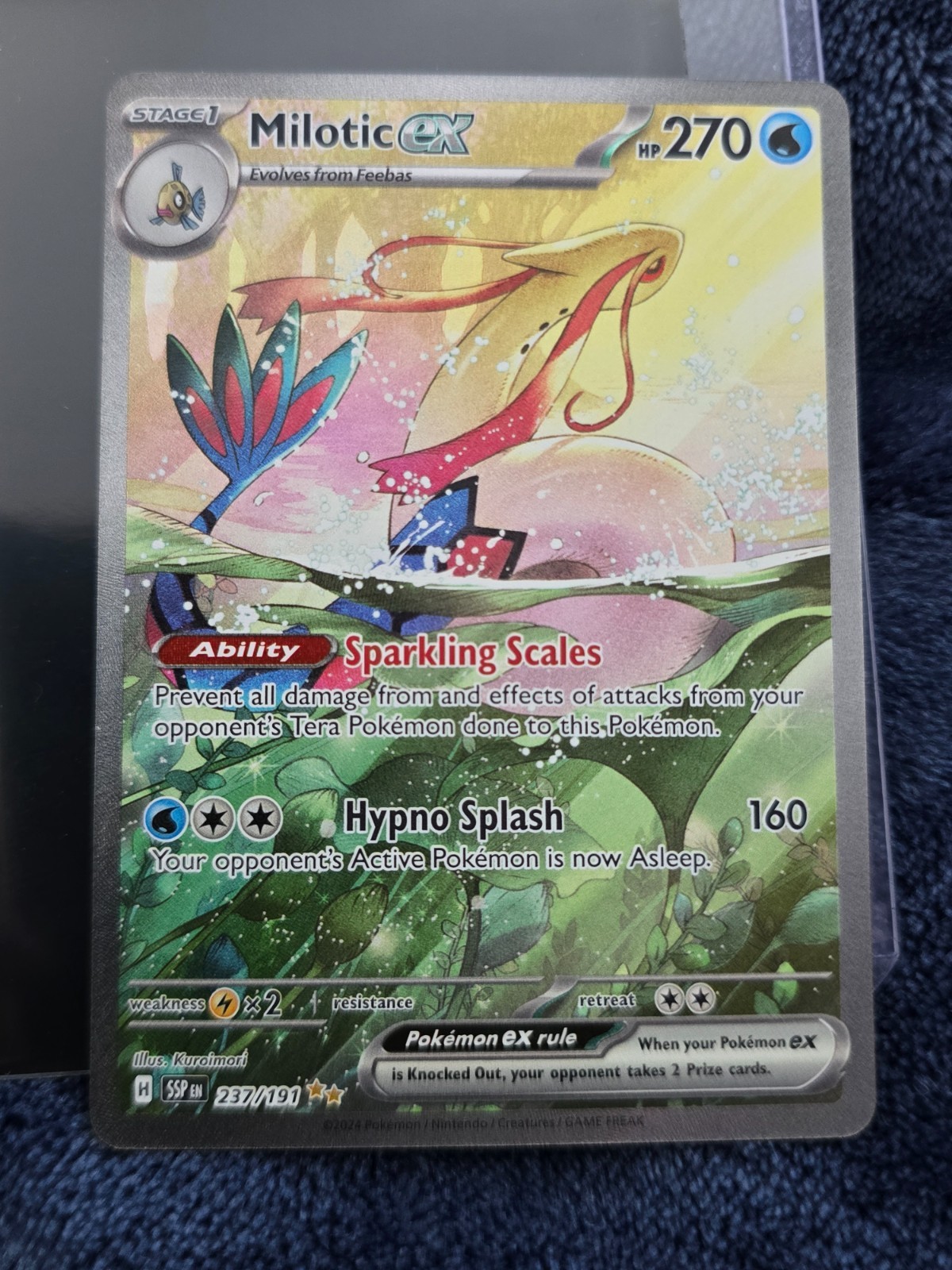 Milotic ex - 237/191 SSP SV08: Scintille Urgenti Illustrazione Speciale Rara 🌟🌟