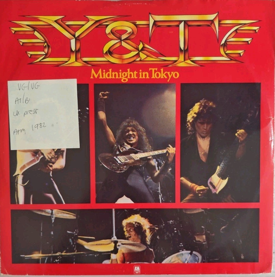 Y&T Midnight In Tokyo Vinyl Record VG/VG AMX161 1982