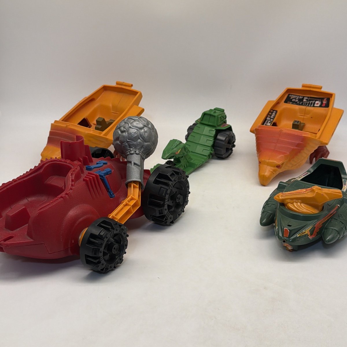 Lotto veicoli vintage He-Man MOTU Five (5) incompleti! 