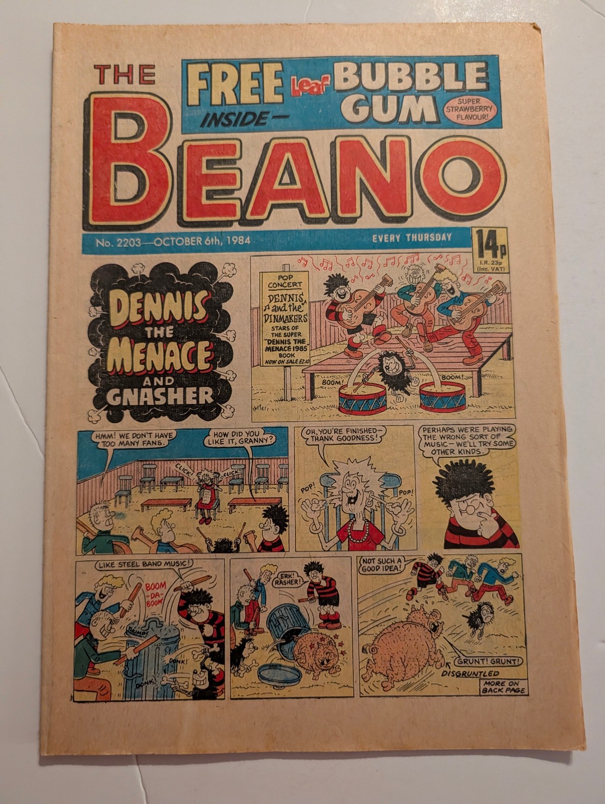 Beano Comic No 2203, October 6th 1984.