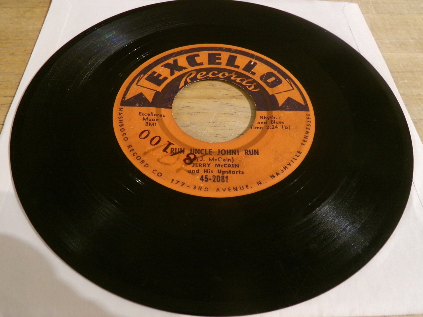 Jerry McCain and His Upstarts 45 - Things Ain't Right - Excello 45-2081