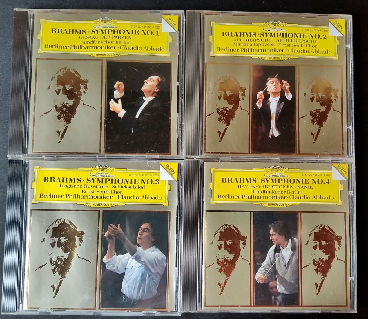 Brahms Le Sinfonie Claudio Abbado Berliner Philharmoniker 4 CD DG