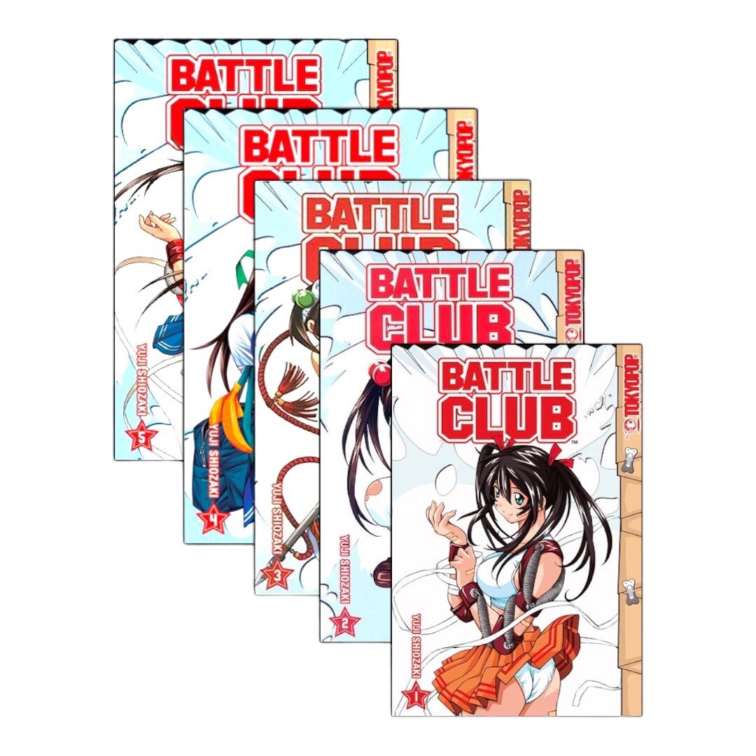 TOKYOPOP BATTLE CLUB MANGA VOL. 1-5 (ENGLISH) PRE-OWNED