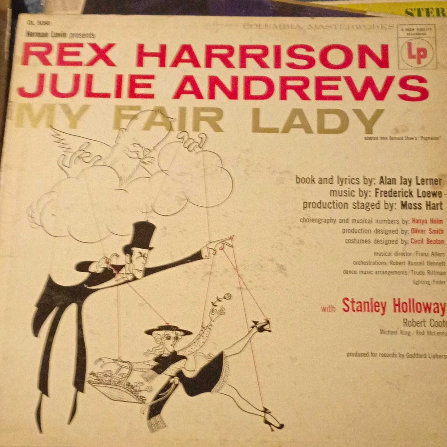 Columbia Masterworks My Fair Lady Rex Harrison/Julie Andrews OL 5090