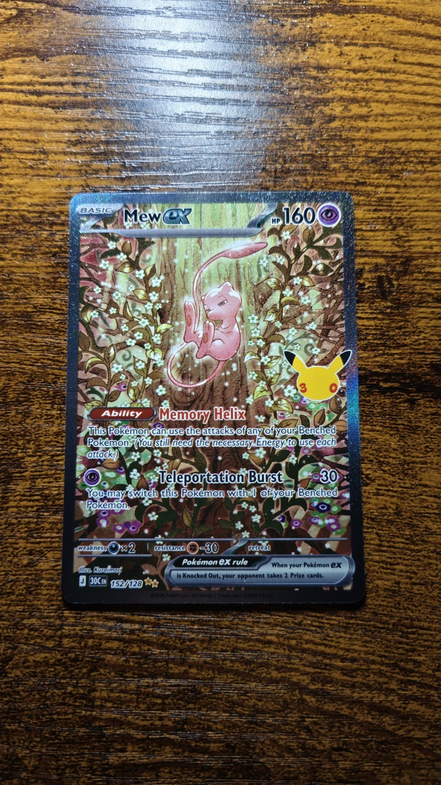 Mew ex 152/128 30th celebration SIR