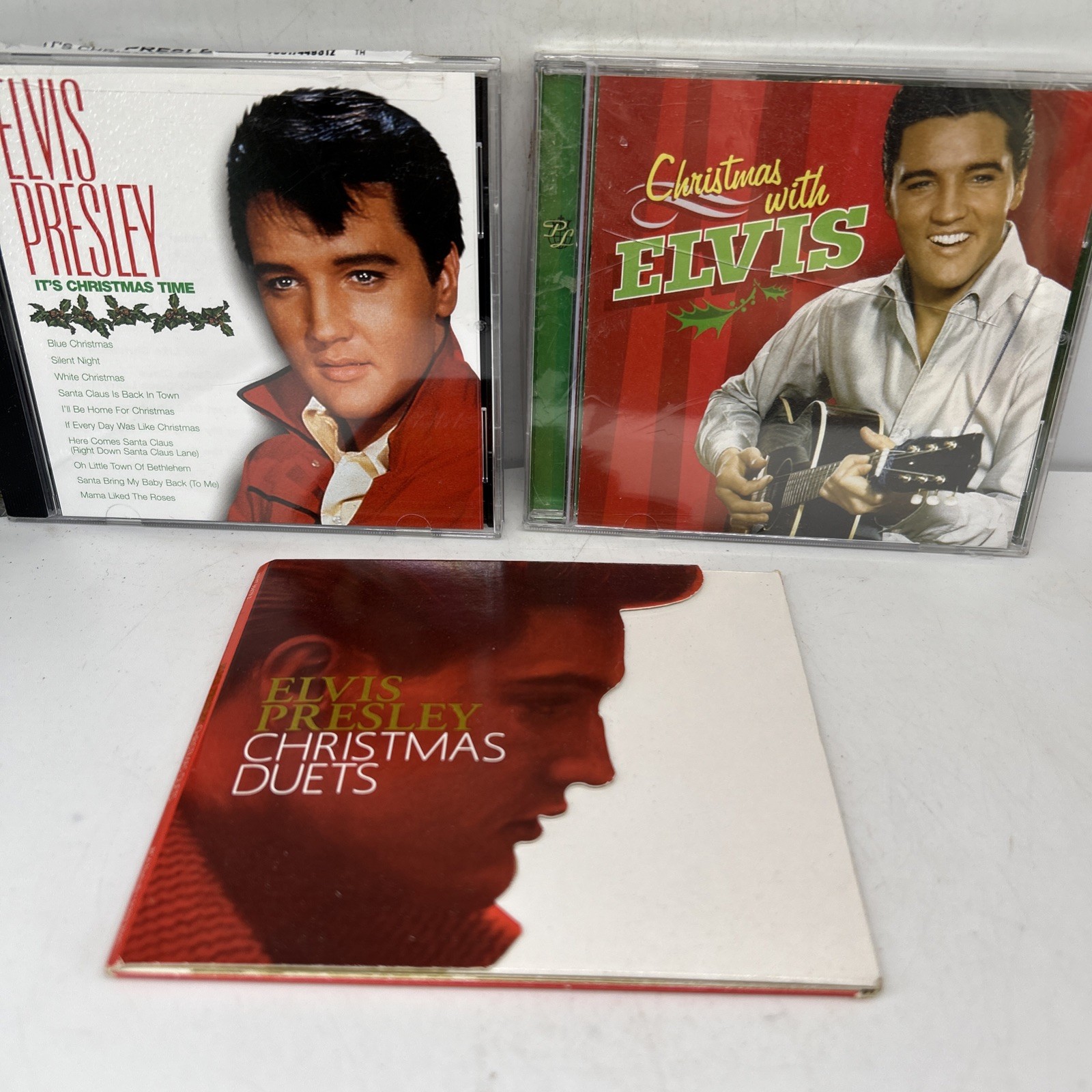 Lot 3 ELVIS PRESLEY Cds It's Christmas Time CAROLS Duets Christmas With Elvis