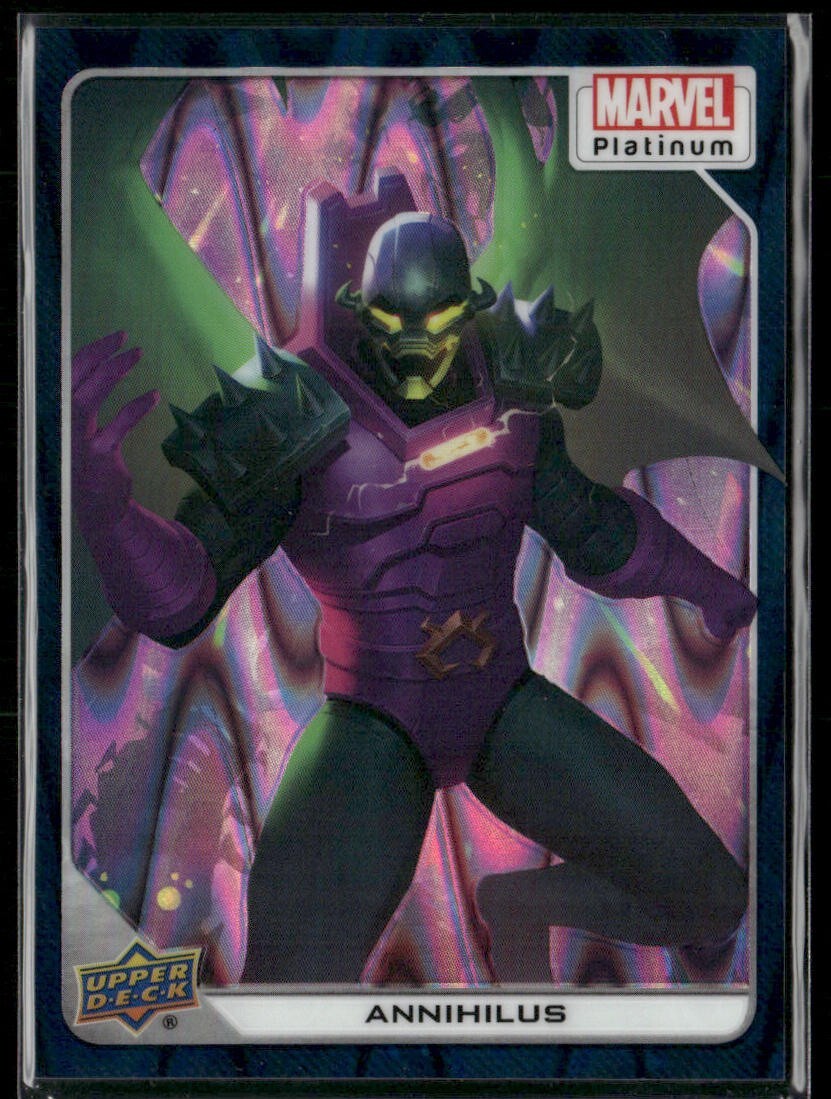 2023 UD Marvel Platinum Teal Wave /799 #77 - Annihilus