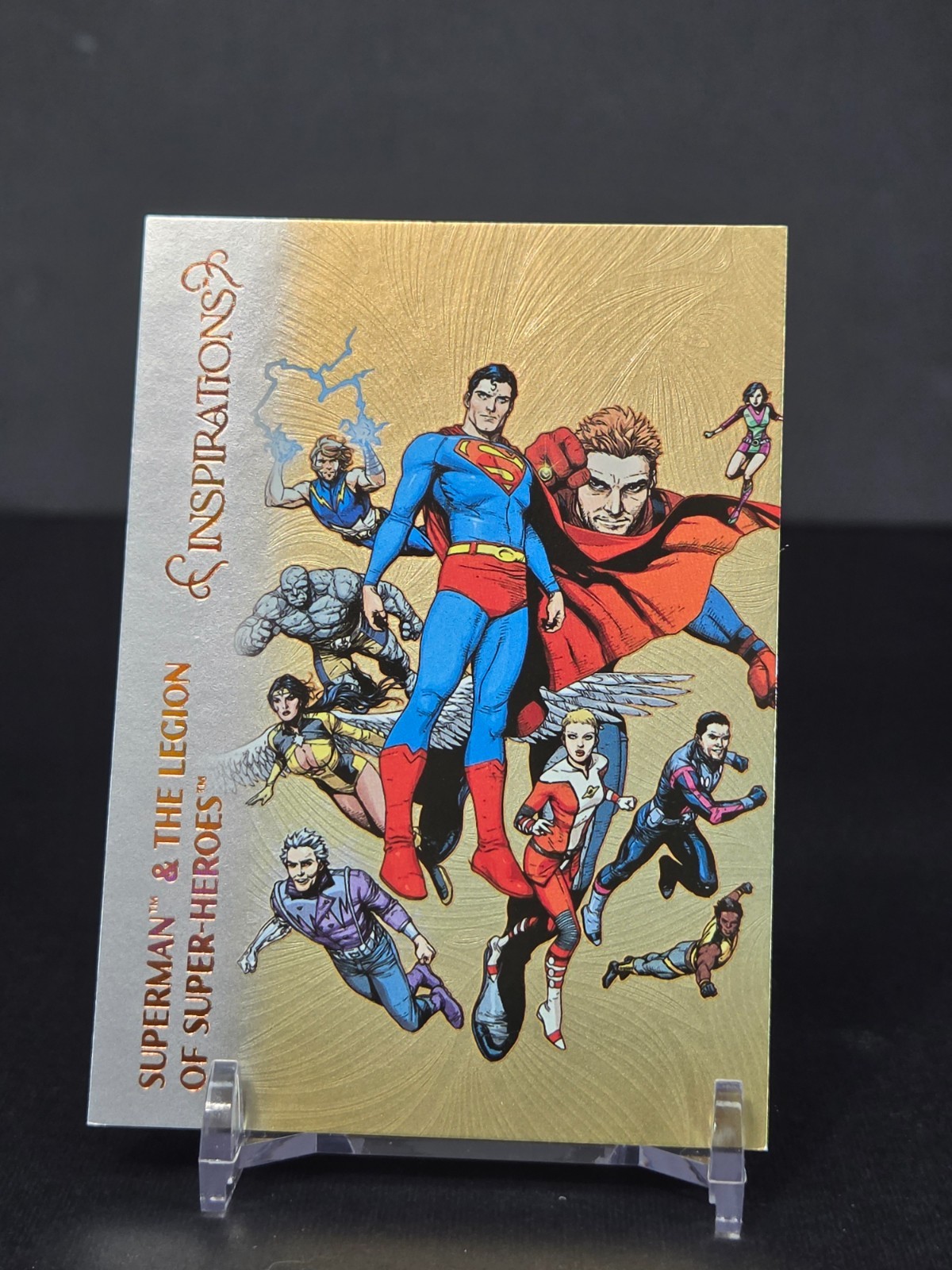 2026 UD Inspirations World of DC Matte Foil Bronze Spectrum #76 Superman /249