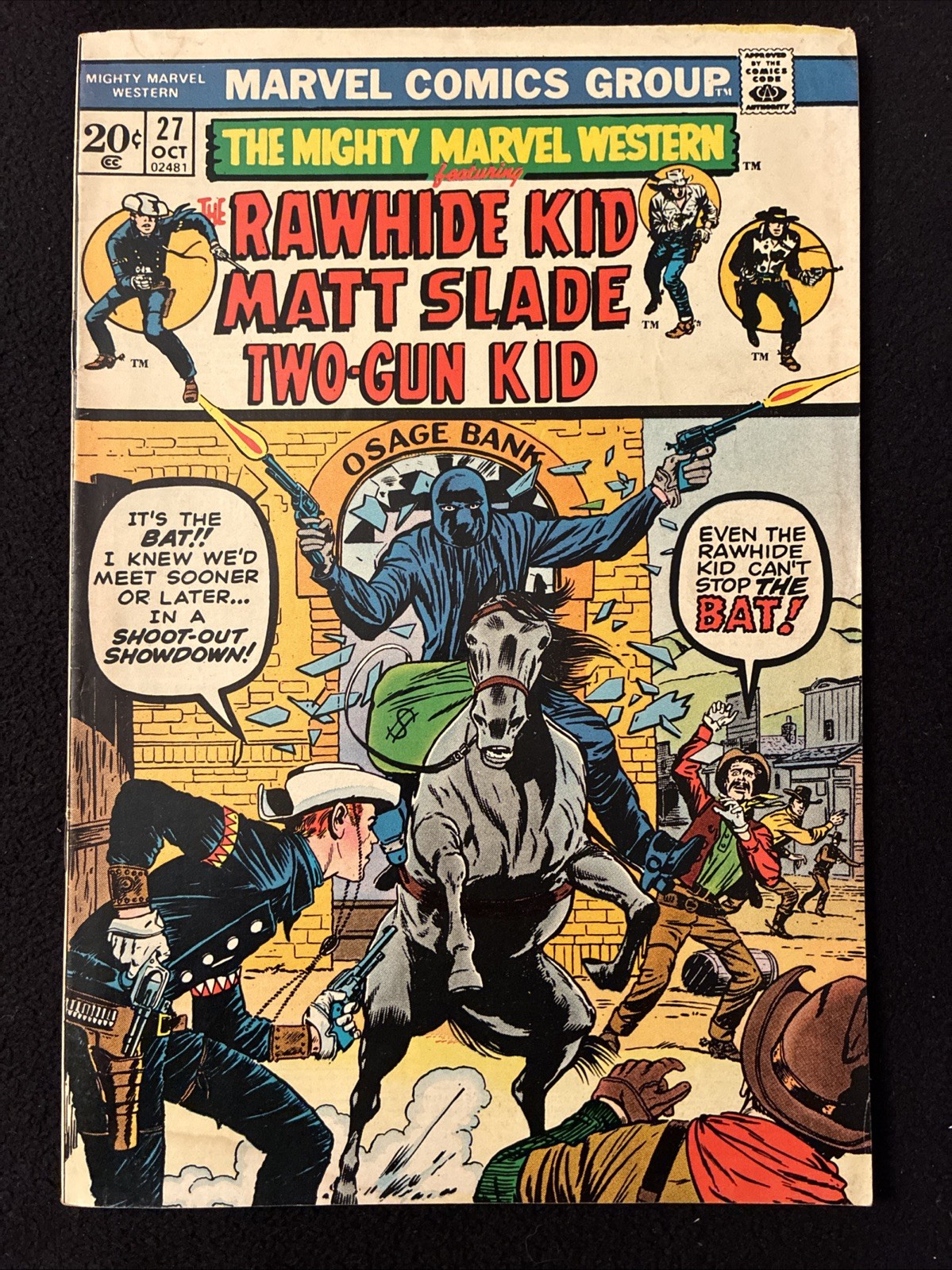 THE MAYY MARVEL WESTERN 27 4.5 WATER STAIN BACK 1973 M15S