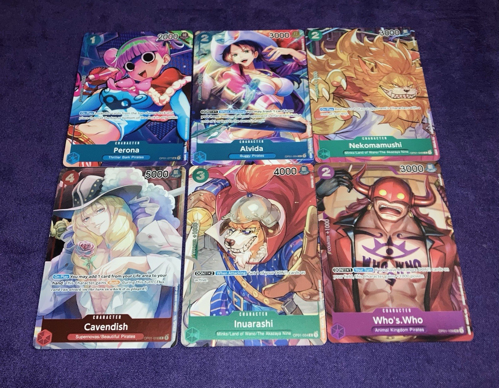 ONE PIECE Collezione Romance Dawn Box Toppers OP01 x2 Pre Errata Foil Lotto