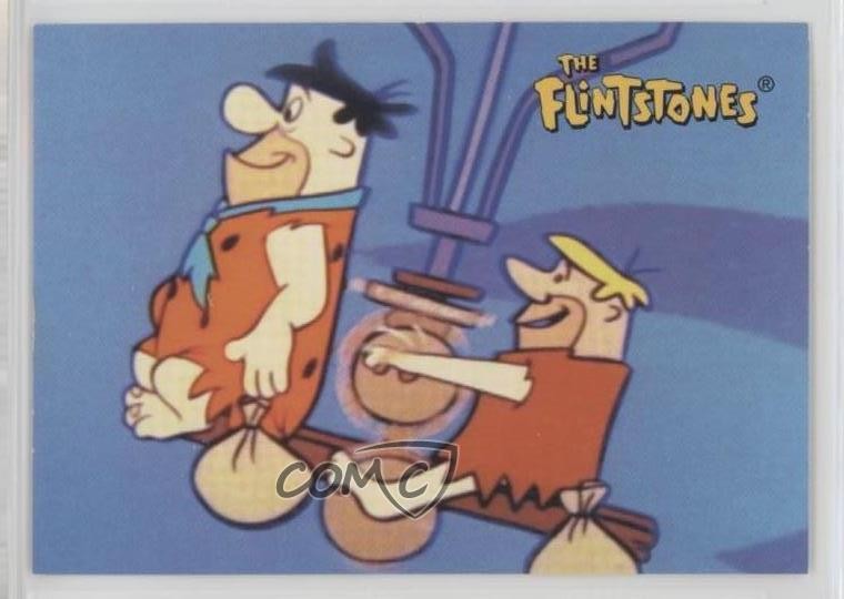 1993 CARDZ The Flintstones Fred Flintstone Barney Rubble Flyer #1 3c7