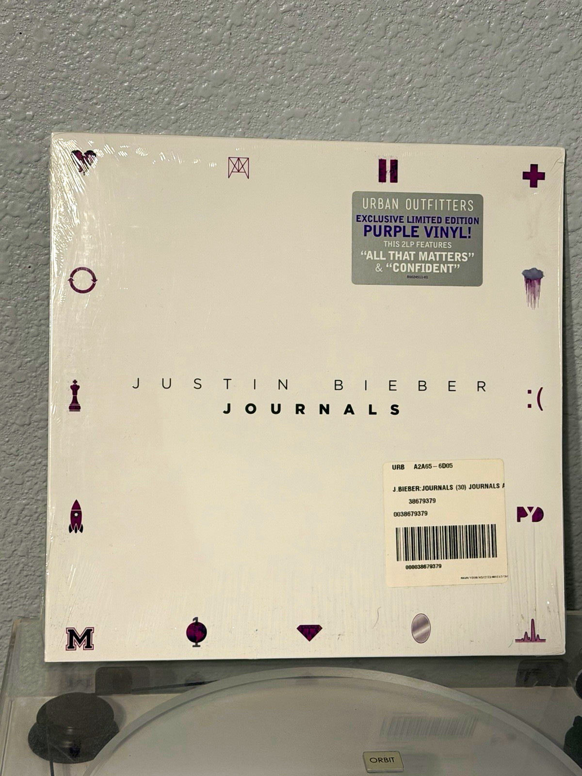 RARE Justin Bieber - Journals (Urban Outfitters Exclusive Purple Vinyl) SOLD OUT