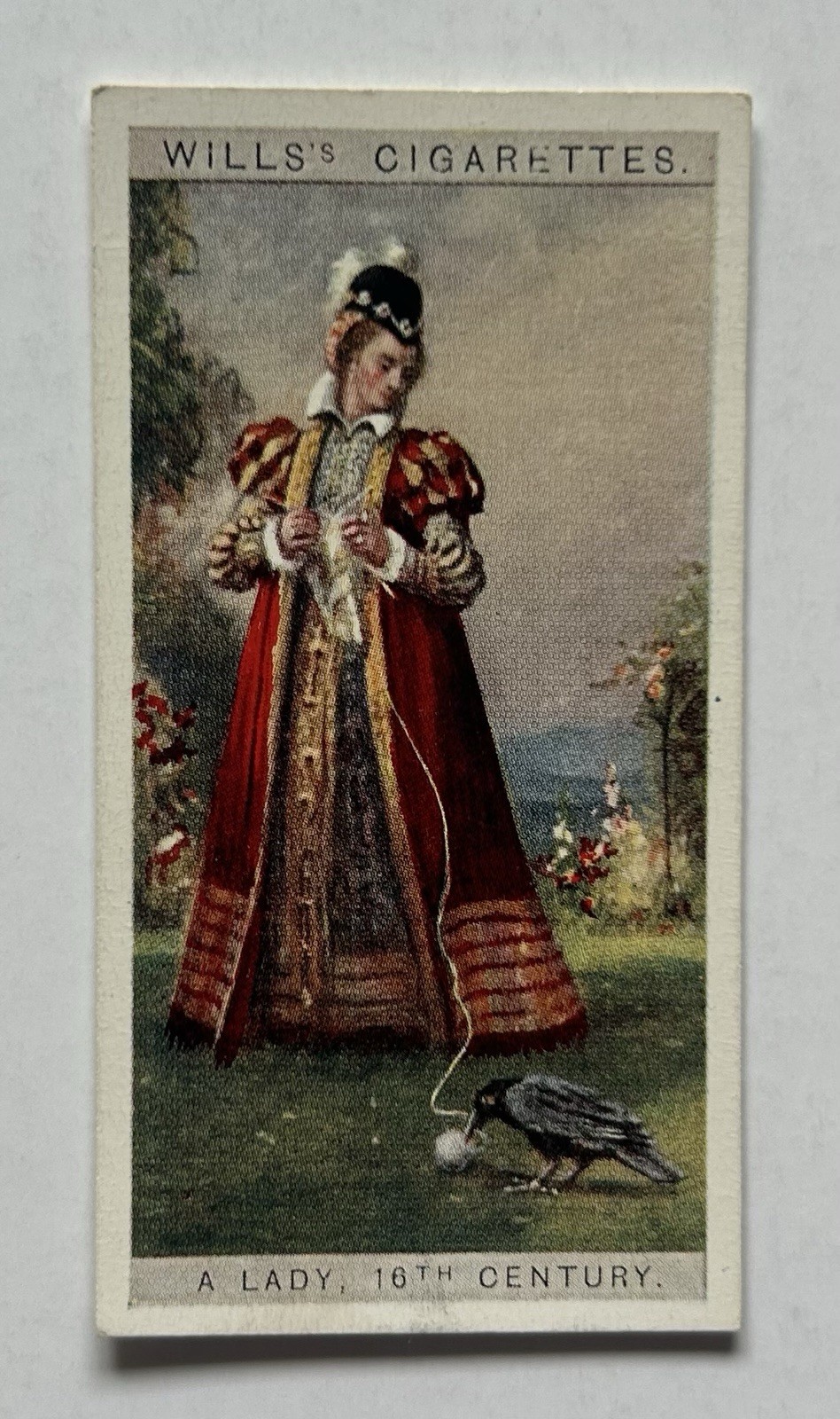 Wills English Period Costumes No 17 Lady 16th Century Tobacco Card CC32