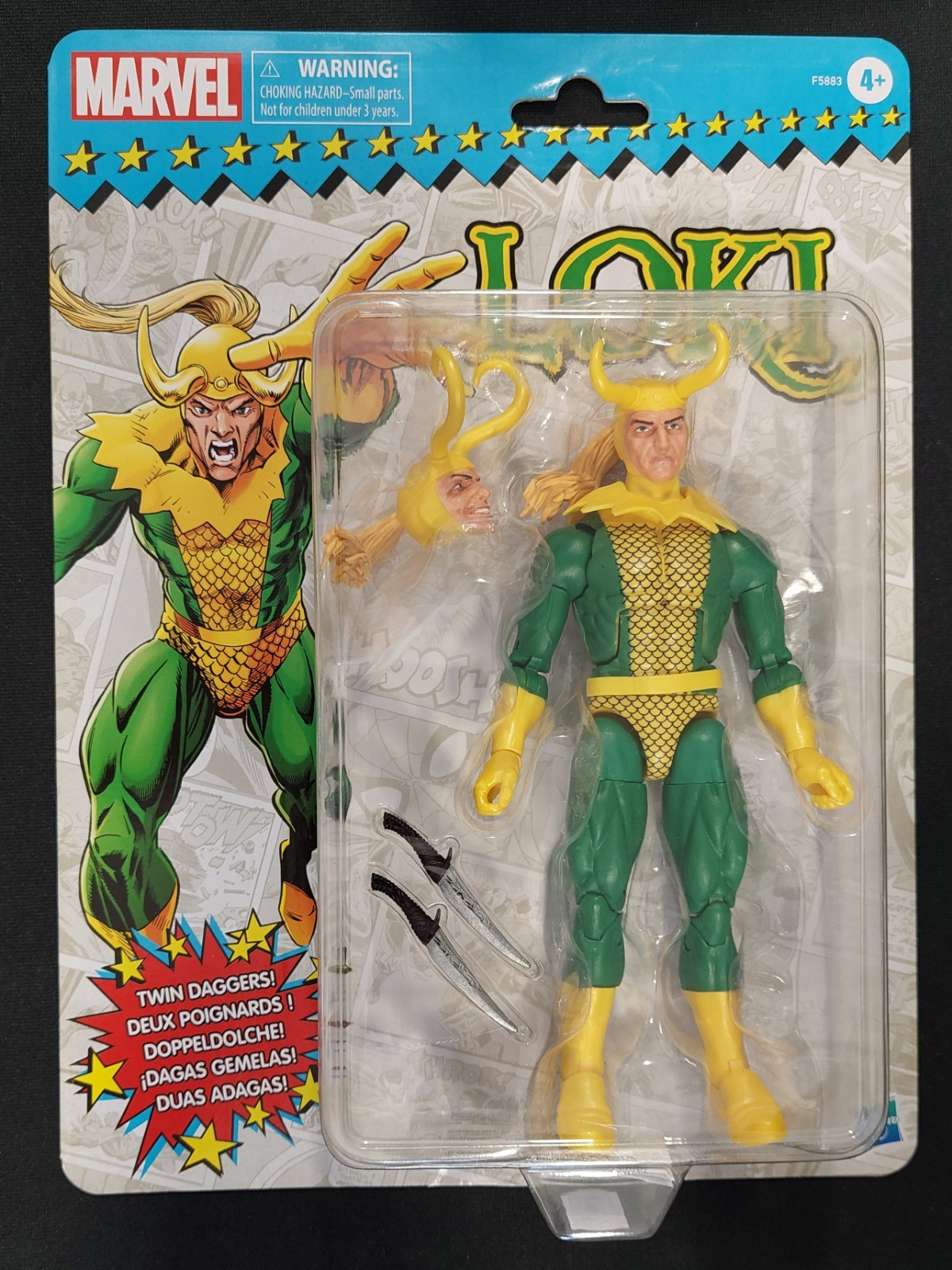 MARVEL LEGENDS LOKI RETRO CARD 2021