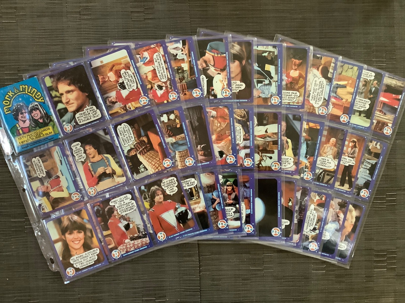 1978 Topps Mork and Mindy Complete Set, NM-MT, 99 Cards, 22 Stickers, wrapper