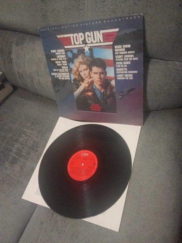 Top gun original soundtrack lp vinile stampa dell'epoca