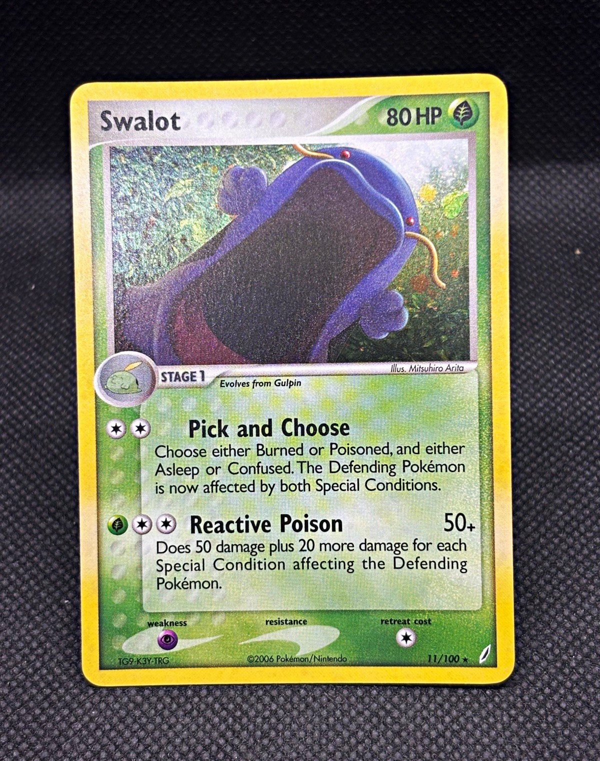 Swalot 11/100 EX Crystal Guardians 2006 Holo