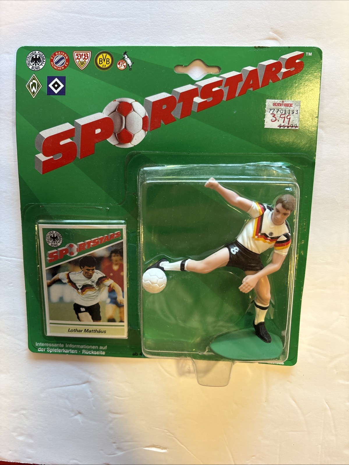 Lothar Matthaus Sportstars W Card SLU Action Figure Germany Soccer Rare G1N