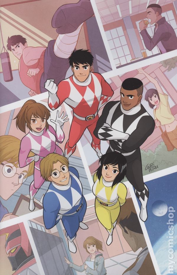 Go Go Power Rangers Ritorno A Scuola 1B Gurihiru 1:10 VF+ 8.5 2018 Immagine Stock