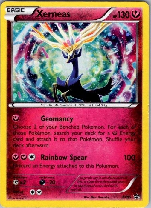 Xerneas XY Promo XY05 Holo CARTA POKEMON inglese