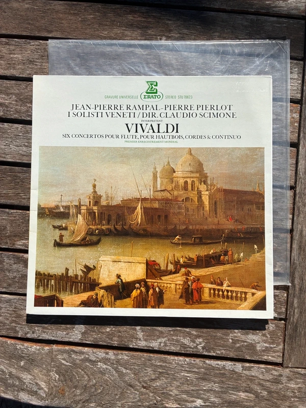 Disque vinyle 33T Vivaldi Concertos Jean-Pierre Rampal Erato