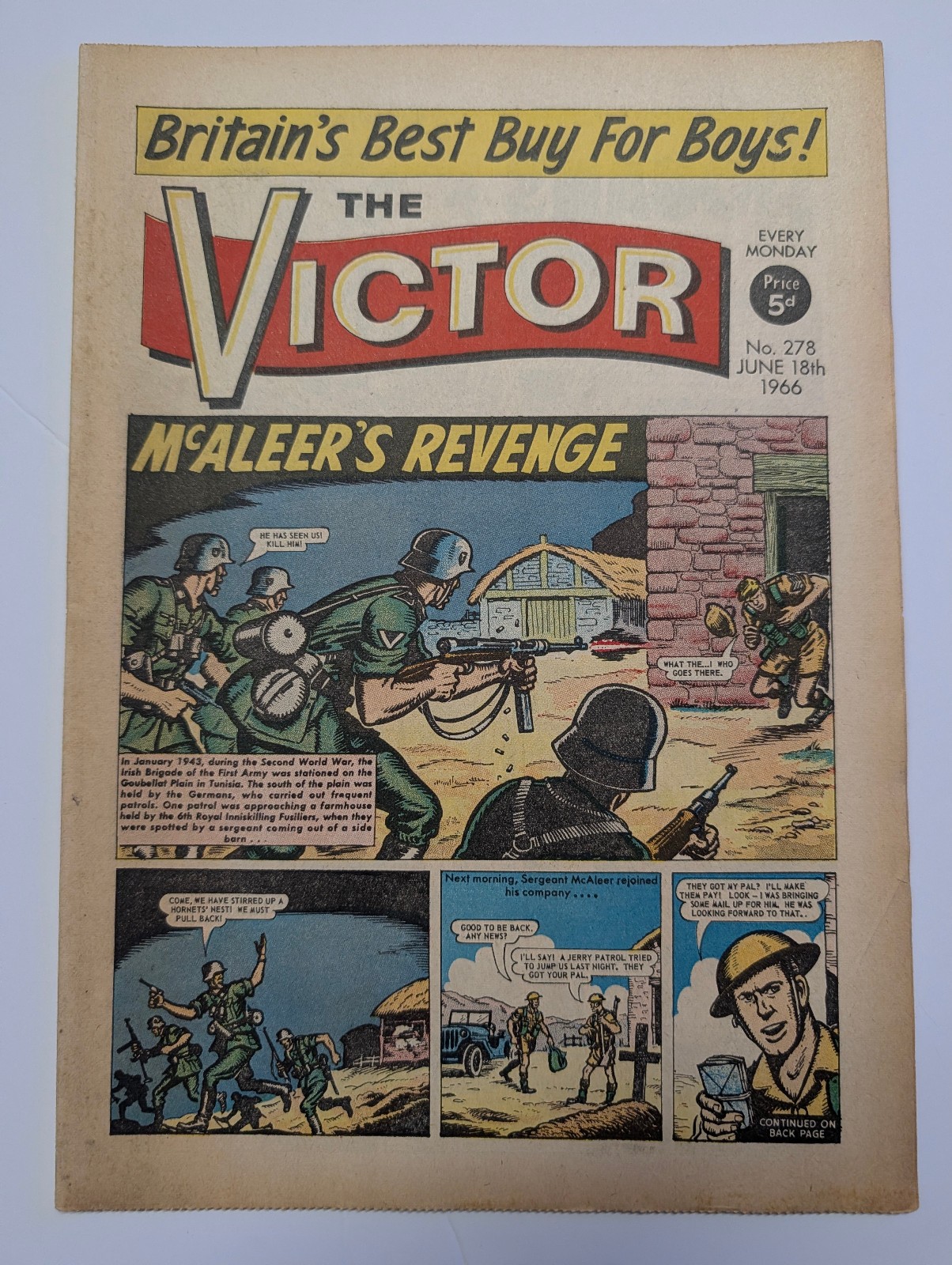 The Victor Comic, No 278, June 18th 1966.
