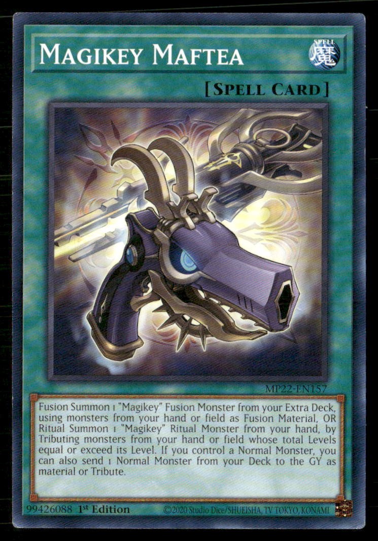 Magikey Maftea MP22-EN157 2022 Tin degli Dei del Faraone Yu-Gi-Oh 1° Edizione LP