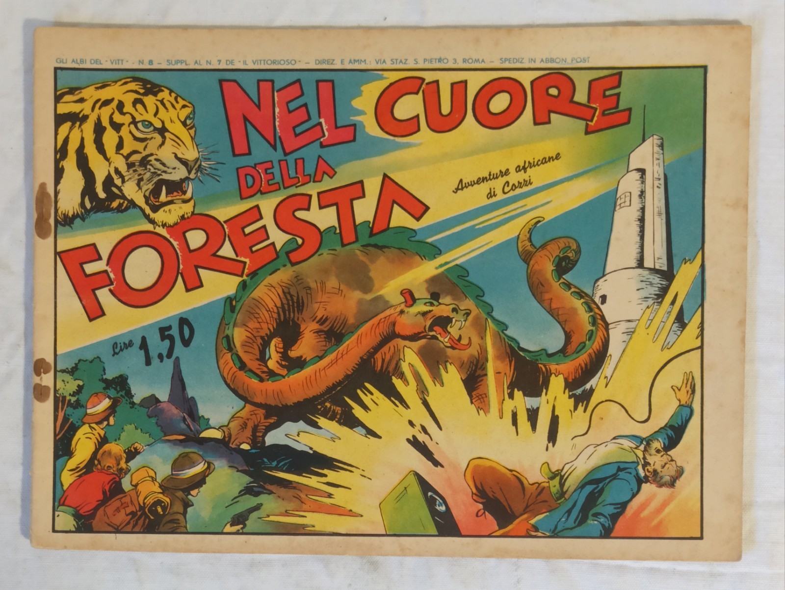 ALBI DEL VITT Prima Serie " Nel cuore della foresta"  n.8  Cozzi 1939 !!!!!!!!