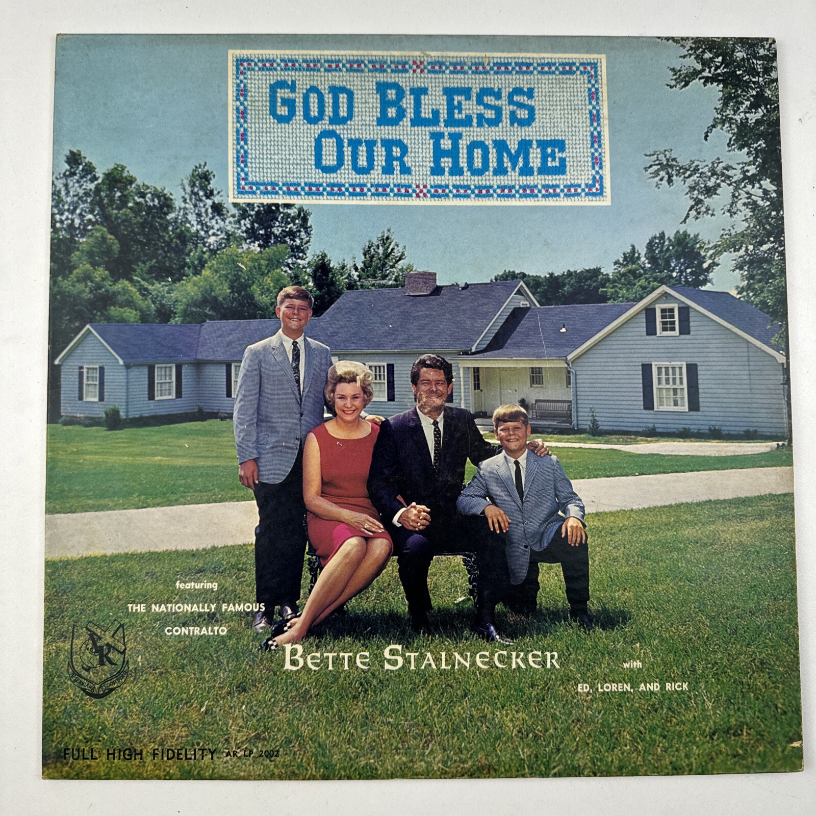 God Bless Out Home by Bette Stalnecker LP Vinyl Record AR 2002