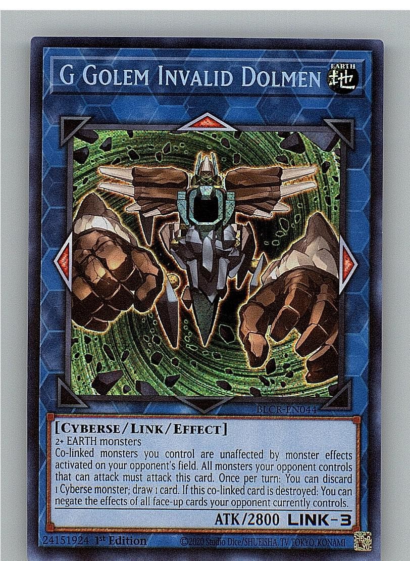 G Golem Dolmen Invalido BLCR-EN044 Yu-Gi-Oh 1° Edizione LP