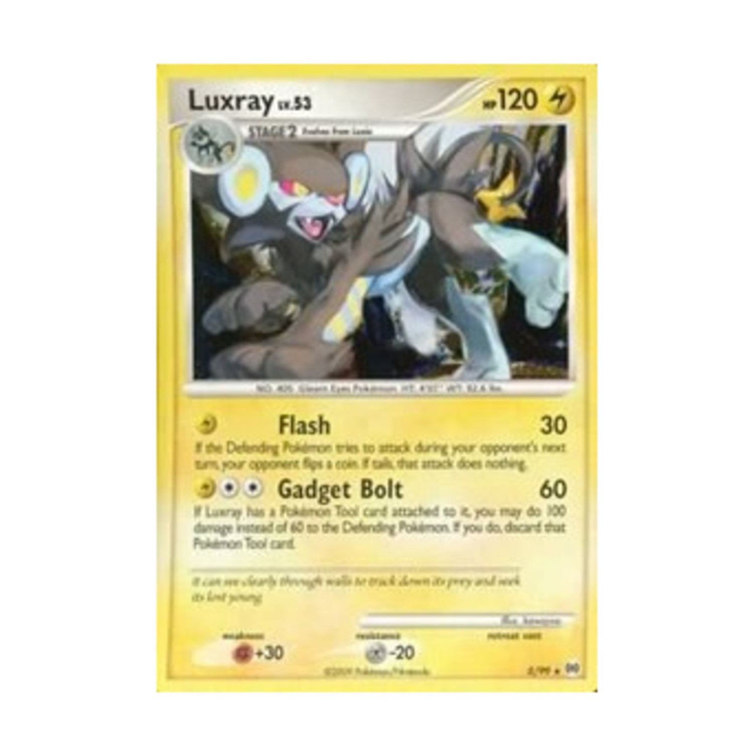 Pokemon Arceus Luxray (HR) #5 (Reverse Holo) ottime condizioni