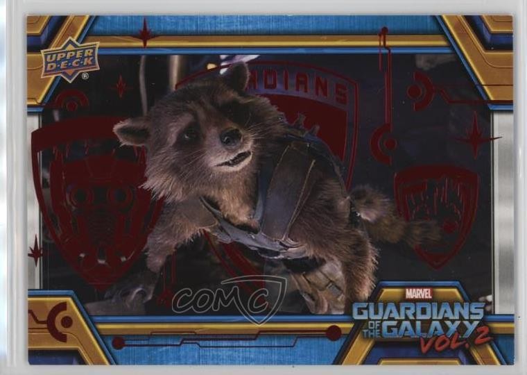 2017 Marvel Guardiani della Galassia Volume 2 Rosso 7/49 Razzo Procione #63 i1f