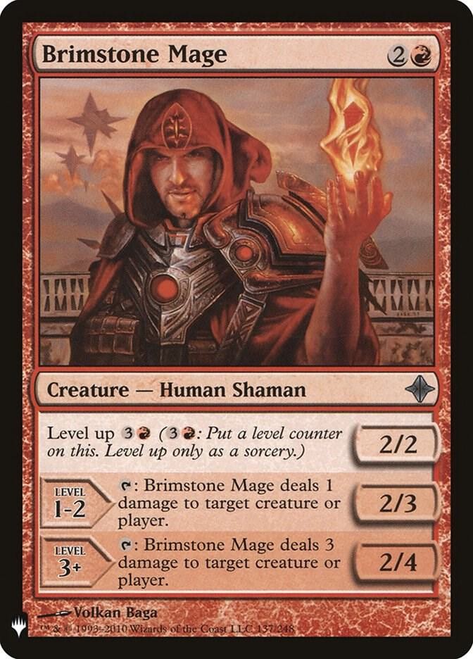 Brimstone Mage 137 The List Ristampe Magic: The Gathering