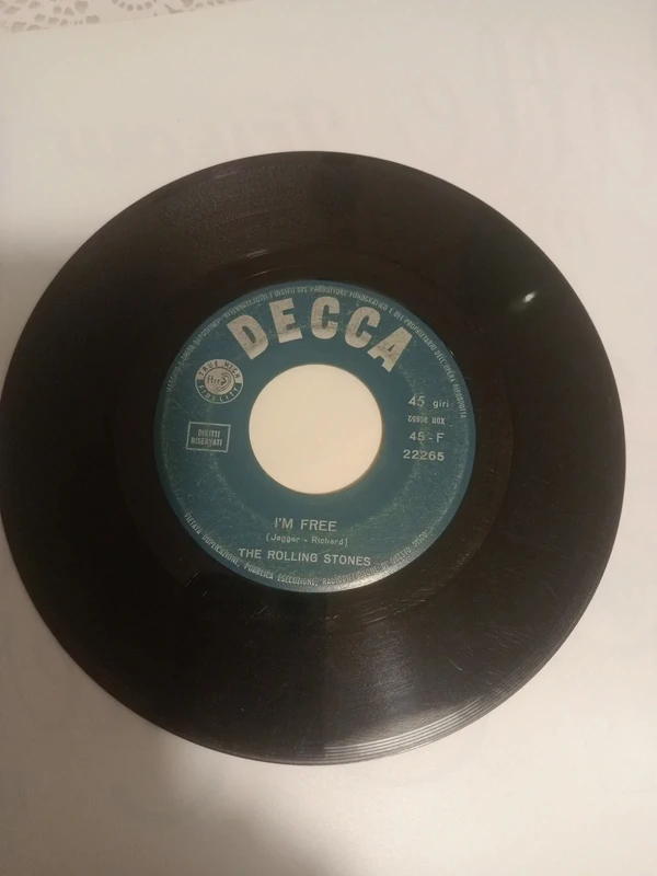 45 giri dei The Rolling Stones  (etichetta Decca, numero di catalogo F 22265, pubblicato nel 1965