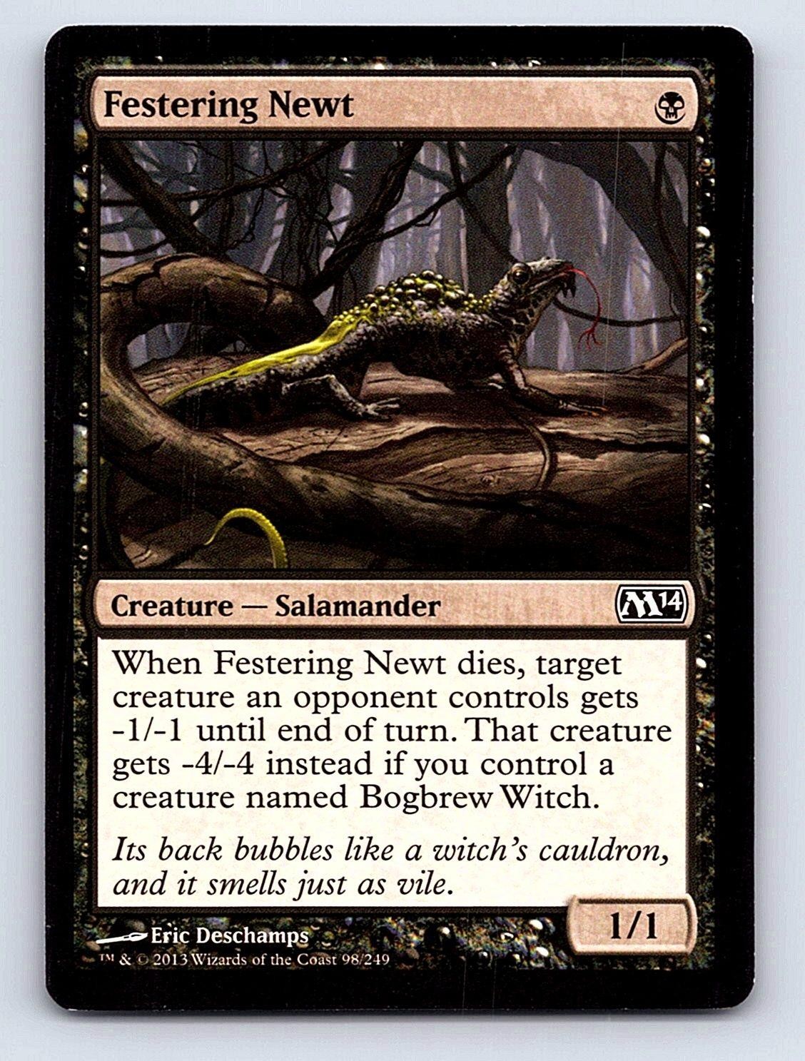 Festering Newt 98 Common Magic 2014 (M14) Magic: The Gathering Near Mint