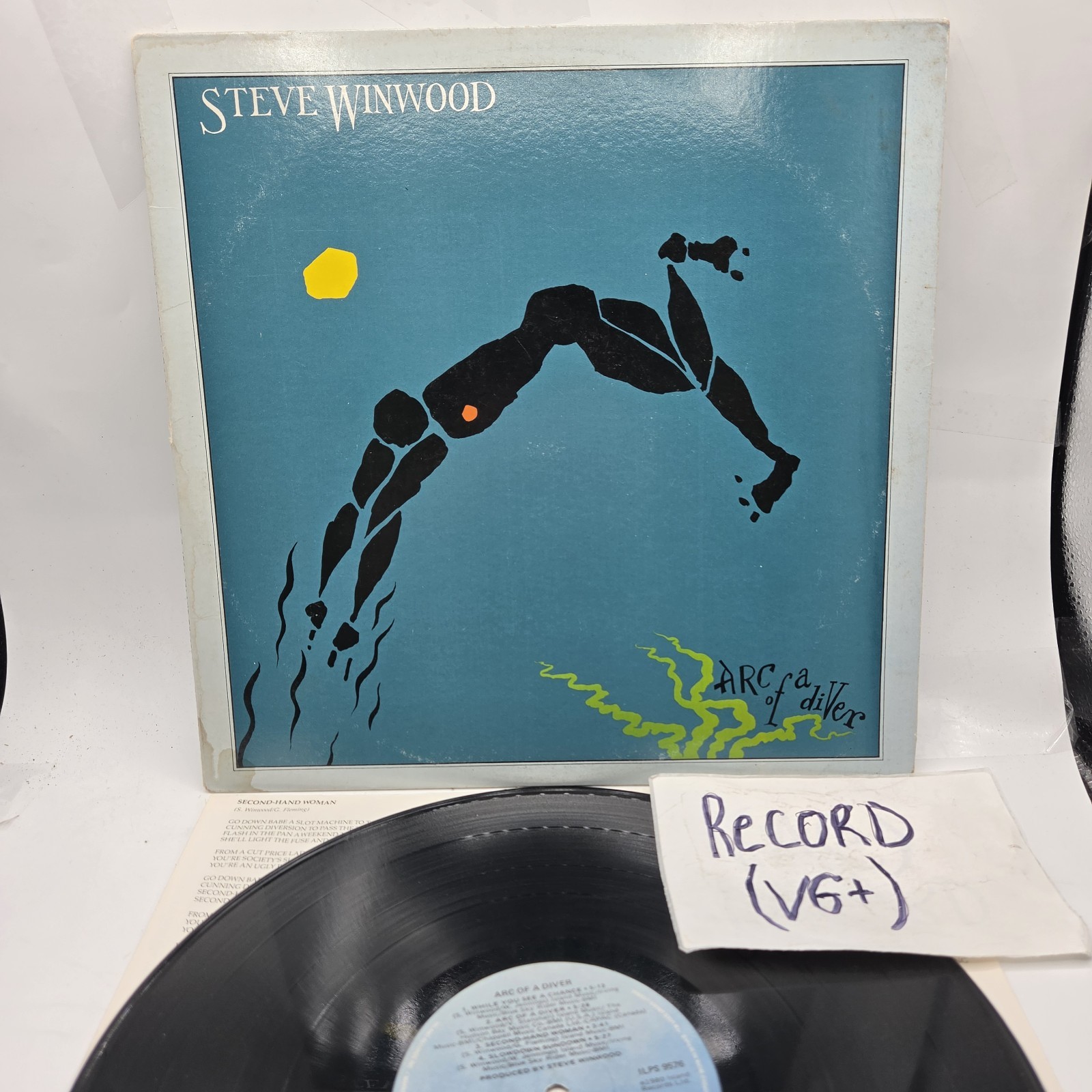 Steve Winwood Arc of a Diver Lp Island Records 1st Edition Stereo Record VG+