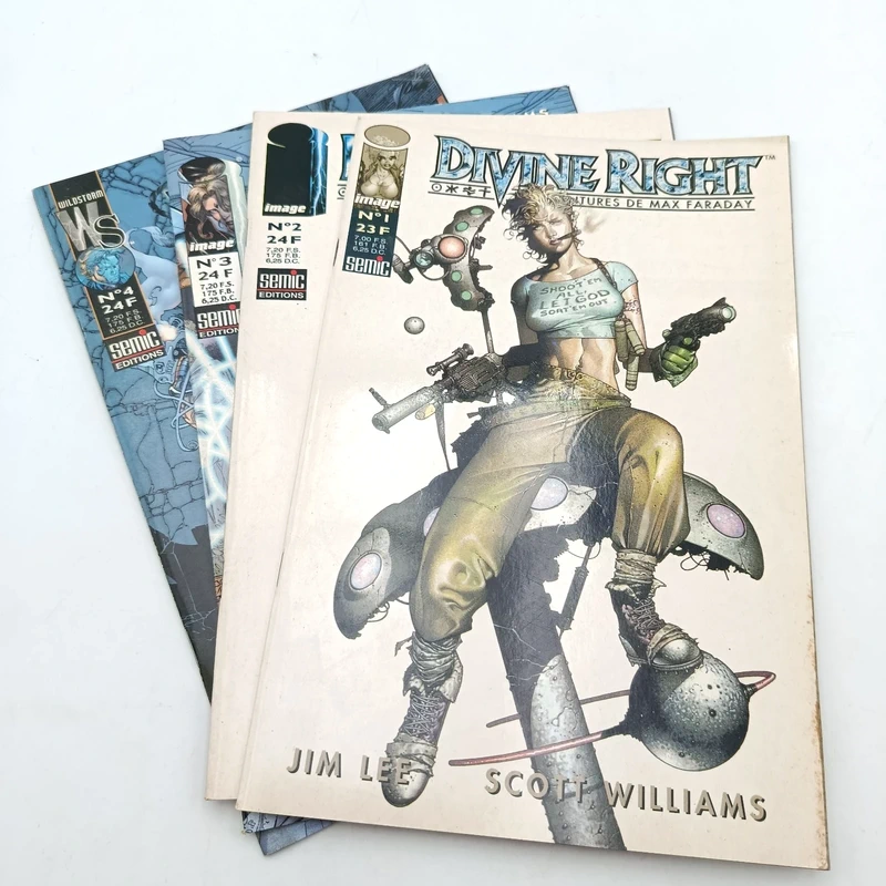 Lot 4 x comics divine right n° 1 à 4 - semic - 1998