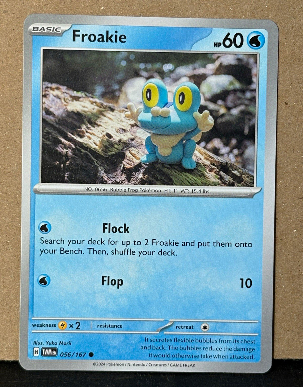Froakie 056/167 Twilight Masquerade Regular Common 60 HP EN Pokemon TCG