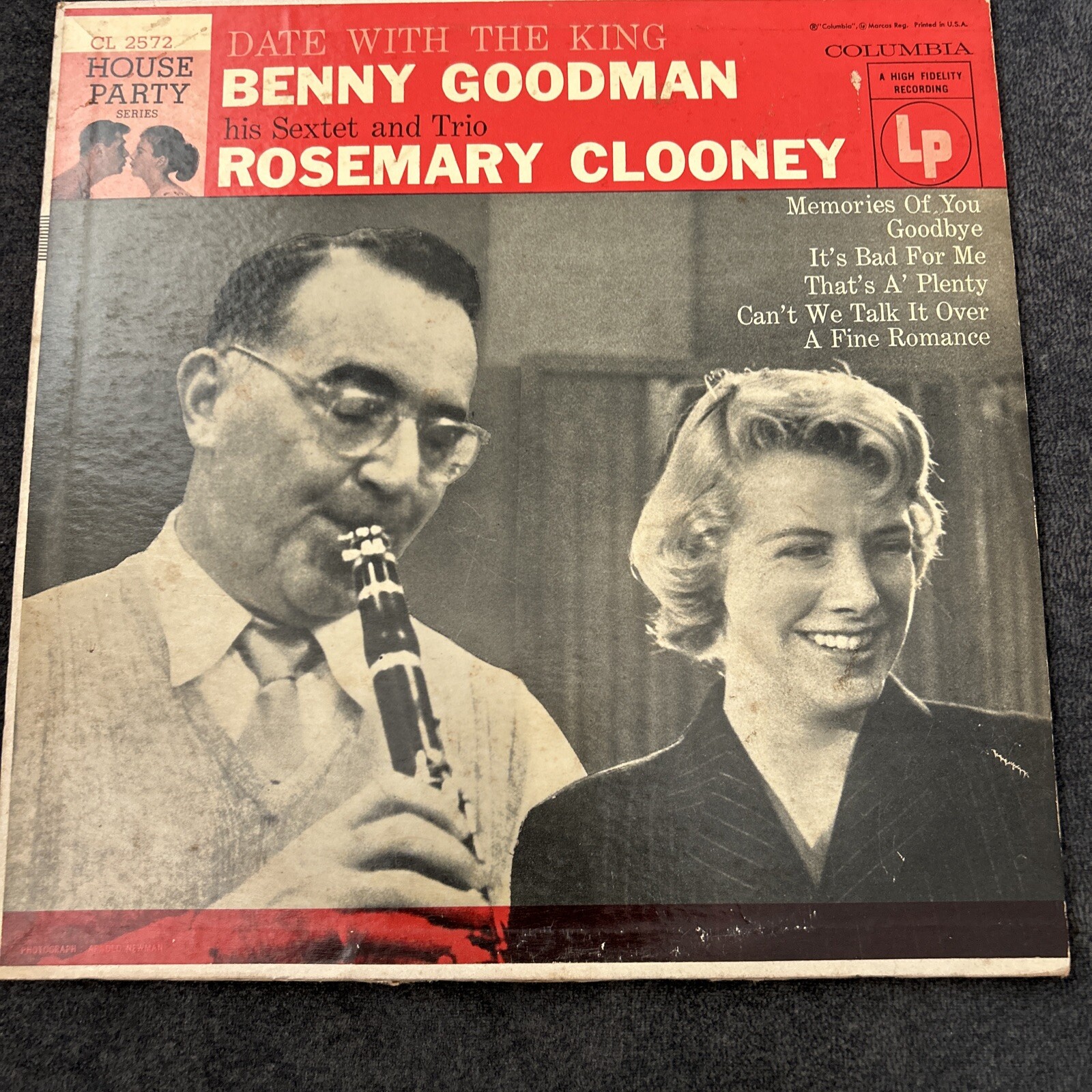 Benny Goodman-Date With The King 10 Inch-Columbia-CL 2572
