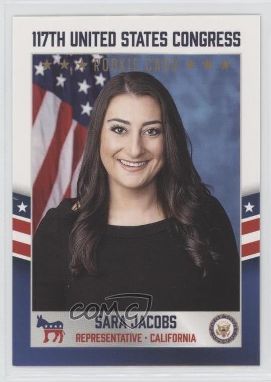 2021 Fascining Cards Congresso degli Stati Uniti Sara Jacobs #174 0h1