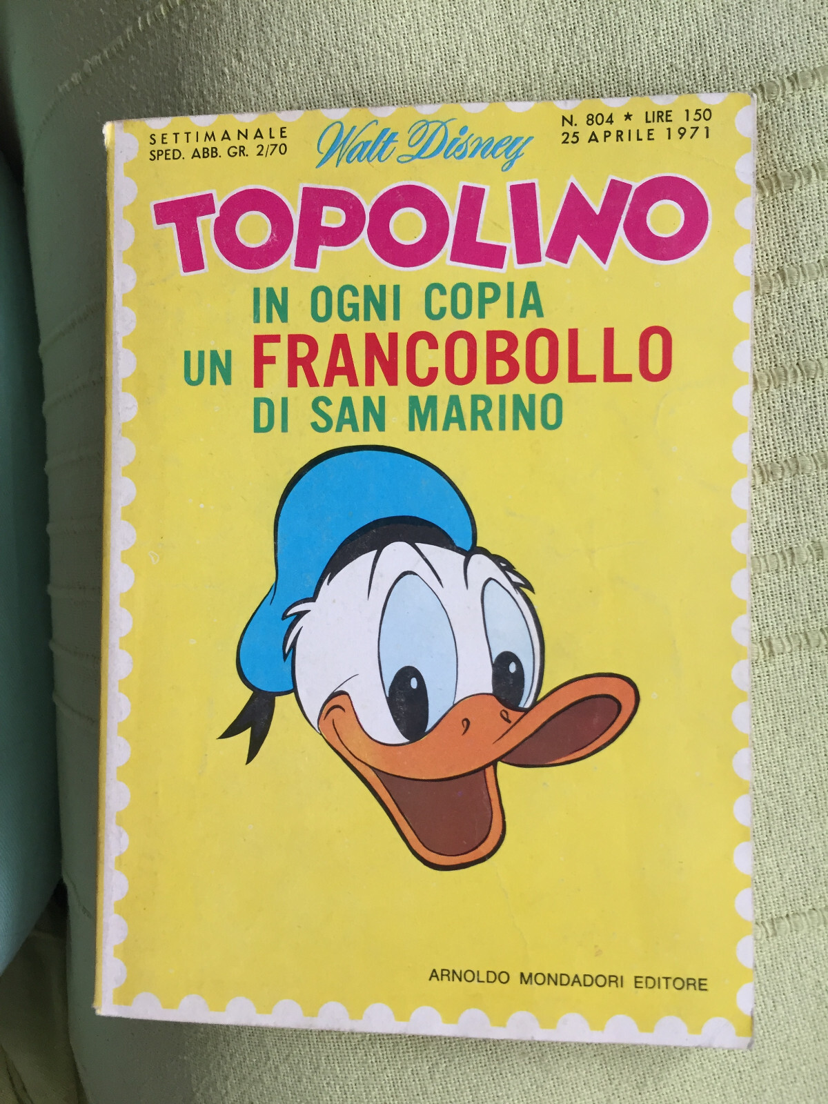 TOPOLINO N° 804 - 25 APRILE 1971, CON I BOLLINI. EDICOLA!